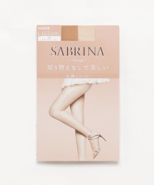 SABRINA(サブリナ)の「【SABRINA】伝線しにくい ストッキング 「スルー」(タイツ/ストッキング・レディース・ブラック/ベージュ/ナチュラル/ベージュ系その他4・L~LL/M~L)」の3枚目の写真
