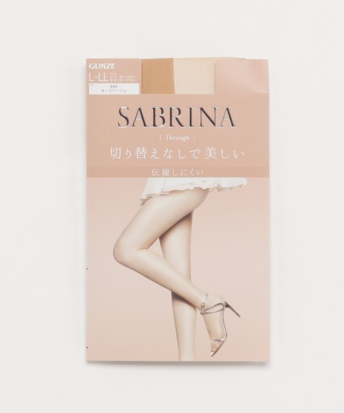SABRINA(サブリナ)の「【SABRINA】伝線しにくい ストッキング 「スルー」(タイツ/ストッキング・レディース・ブラック/ベージュ/ナチュラル/ベージュ系その他4・L~LL/M~L)」の4枚目の写真