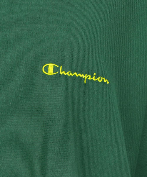 Champion（チャンピオン）の「【別注】＜Champion（チャンピオン）＞∴リバースウィーブTシャツ o（Tシャツ/カットソー・レディース・ベージュ/パープル/イエロー/ダークグリーン・MEDIUM）」の20枚目の写真