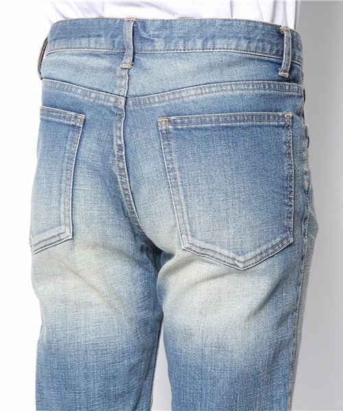 WEGO(ウィゴー)の「WEGO/加工ブーツカットデニム(デニムパンツ・メンズ・インディゴブルー・SMALL)」の5枚目の写真