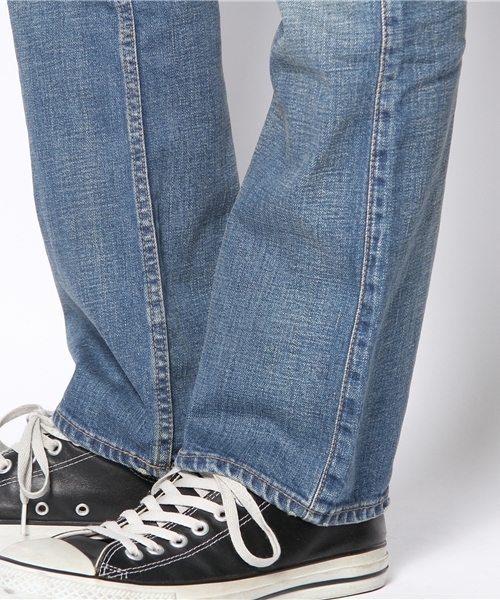 WEGO(ウィゴー)の「WEGO/加工ブーツカットデニム(デニムパンツ・メンズ・インディゴブルー・SMALL)」の7枚目の写真