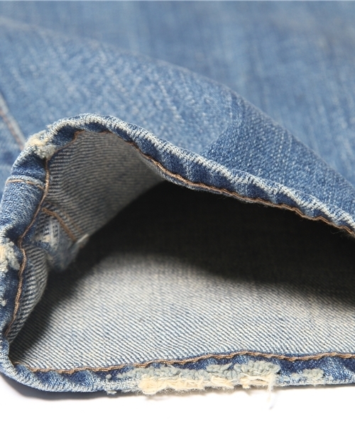 WEGO(ウィゴー)の「WEGO/加工ブーツカットデニム(デニムパンツ・メンズ・インディゴブルー・SMALL)」の9枚目の写真