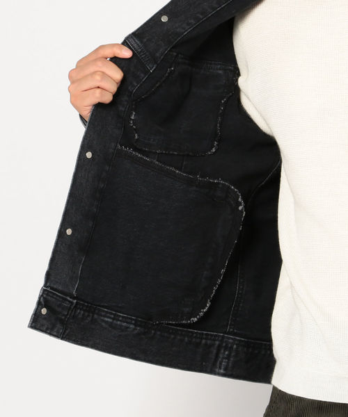 Lee（リー）の「Lee: 【RIDER】 G-ジャケット（デニムジャケット・メンズ・ブラック/ブルー・SMALL/MEDIUM/LARGE）」の8枚目の写真