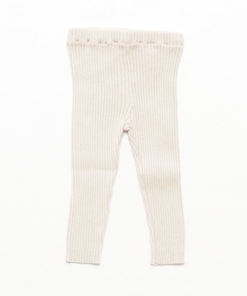 nino（ニノ）の「[80-120]リブレギンス  ベーシックCOLOR（レギンス/スパッツ・キッズ・ブラック/オフホワイト/杢グレー・80ｃｍ/90cm/110cm/100cm/120cm）」の2枚目の写真