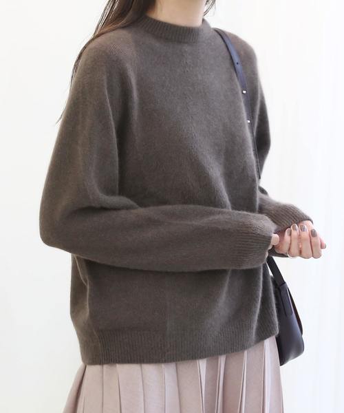 ラクーン混ホールガーメントニット ラクーン混ホールガーメントニット