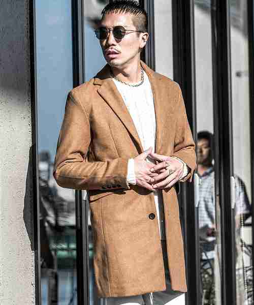 JOKER（ジョーカー）の「メルトンチェスターコート（ダウンジャケット/コート・メンズ・キャメル/ネイビー/チャコール/その他/ワイン/その他1/グレー/ブラック・M/S/L/LL）」の6枚目の写真