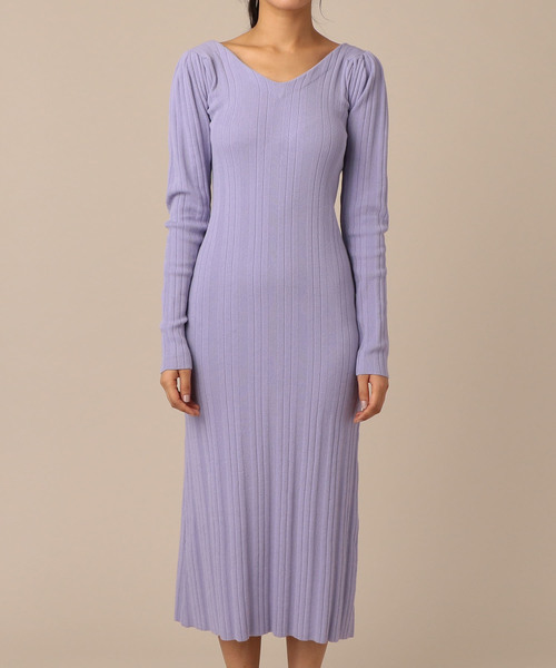 人気商品は ランダムリブレディニットワンピース ワンピース Me Me ワンピース ドレス Me Me セール ワンピース Couture ミーアンドミークチュール のファッション ワンピース