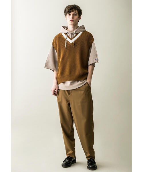 MONKEY TIME（モンキータイム）の「＜monkey time＞ TC AZE TILDEN VEST/チルデンベスト（ベスト・メンズ・ブラック/ブラウン・MEDIUM/LARGE）」の8枚目の写真