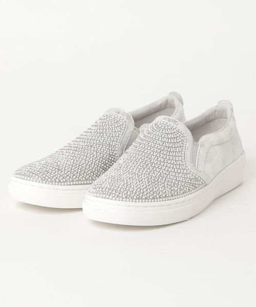 SKECHERS(スケッチャーズ)の「SKECHERS/スケッチャーズ GOLDIE/ゴールディー(スリッポン・レディース・シルバー/ブラック・23.5cm/24cm/24.5cm/25cm/23cm)」の2枚目の写真