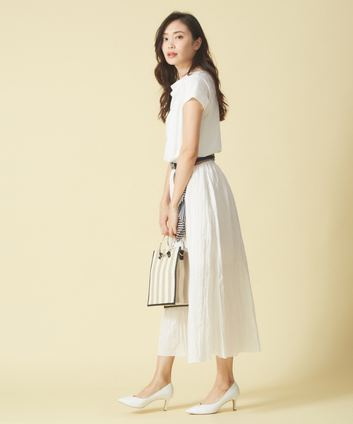 PICHE ABAHOUSE(ピシェ アバハウス)の「【最高パンプス】美脚×快適fluffy fitコンビパンプス(パンプス・レディース・ホワイト/ブラック/ピンクベージュ・34/35/36/37/38/39/40)」の20枚目の写真