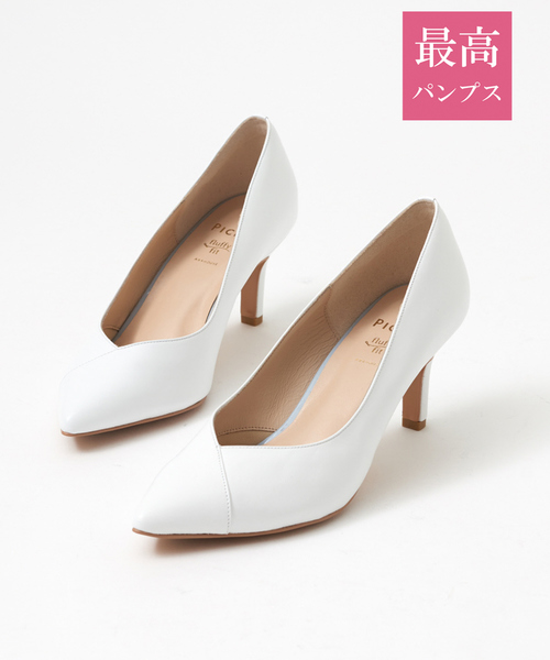 PICHE ABAHOUSE(ピシェ アバハウス)の「【最高パンプス】美脚×快適fluffy fitコンビパンプス(パンプス・レディース・ホワイト/ブラック/ピンクベージュ・34/35/36/37/38/39/40)」の18枚目の写真
