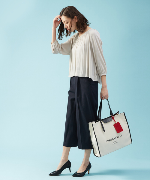 PICHE ABAHOUSE(ピシェ アバハウス)の「【最高パンプス】美脚×快適fluffy fitコンビパンプス(パンプス・レディース・ホワイト/ブラック/ピンクベージュ・34/35/36/37/38/39/40)」の7枚目の写真