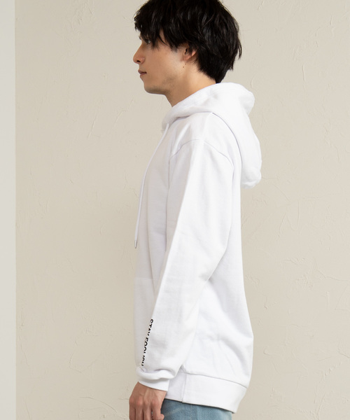 WEGO（ウィゴー）の「WEGO/ミニマムシンプルロゴプリントプルパーカー（パーカー・メンズ・ホワイト/杢グレー/ライトピンク・SMALL/MEDIUM/LARGE）」の19枚目の写真