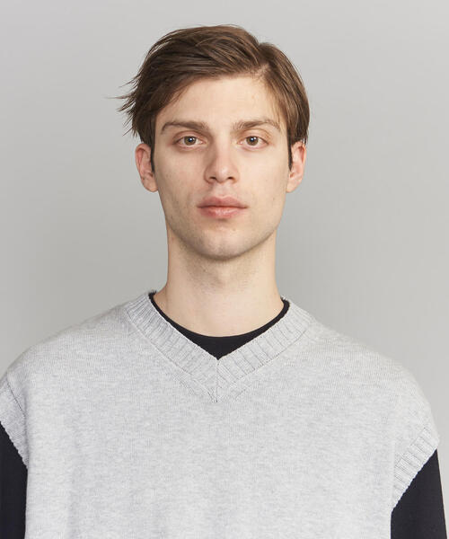 BEAUTY&YOUTH UNITED ARROWS（ビューティーアンドユースユナイテッドアローズ）の「【WEB限定】 by コットン ワイド ベスト（ベスト・メンズ・ネイビー/グレー・S/M/L）」の10枚目の写真