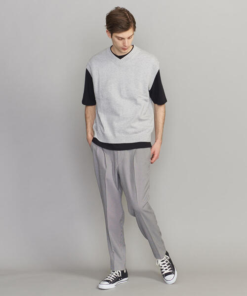 BEAUTY&YOUTH UNITED ARROWS（ビューティーアンドユースユナイテッドアローズ）の「【WEB限定】 by コットン ワイド ベスト（ベスト・メンズ・ネイビー/グレー・S/M/L）」の13枚目の写真