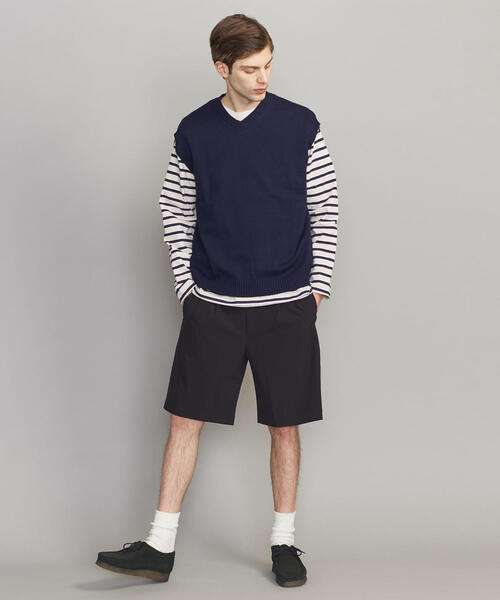 BEAUTY&YOUTH UNITED ARROWS（ビューティーアンドユースユナイテッドアローズ）の「【WEB限定】 by コットン ワイド ベスト（ベスト・メンズ・ネイビー/グレー・S/M/L）」の11枚目の写真