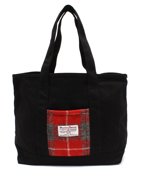 VENCEEXCHANGE（ヴァンスエクスチェンジ）の「ハリスツイードトートBAG（トートバッグ・メンズ・グレー/グリーン/レッド・FREE）」の2枚目の写真