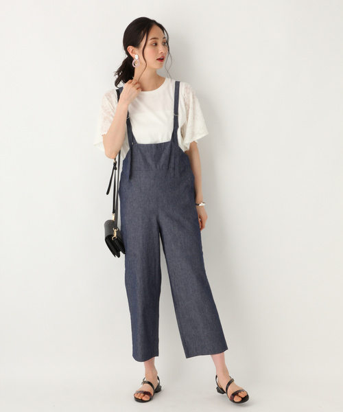 GLOBAL WORK（グローバルワーク）の「ソデジャガード半袖/832729（Tシャツ/カットソー・レディース・ホワイト/ライトブルー/ブラック/ブラウン・MEDIUM/LARGE）」の10枚目の写真