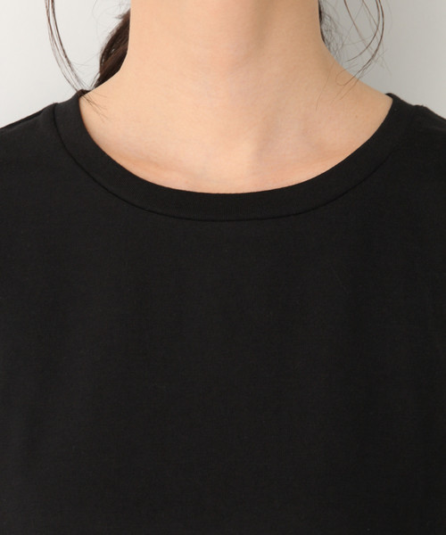 GLOBAL WORK（グローバルワーク）の「ソデジャガード半袖/832729（Tシャツ/カットソー・レディース・ホワイト/ライトブルー/ブラック/ブラウン・MEDIUM/LARGE）」の15枚目の写真