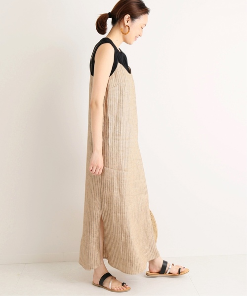 SLOBE IENA（スローブイエナ）の「ペルビアンコットンノースリーブTシャツ◆（Tシャツ/カットソー・レディース・ホワイト/ブラック/レッド/ブラック系その他・FREE）」の19枚目の写真