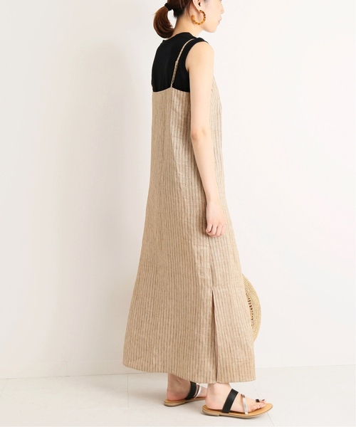 SLOBE IENA（スローブイエナ）の「ペルビアンコットンノースリーブTシャツ◆（Tシャツ/カットソー・レディース・ホワイト/ブラック/レッド/ブラック系その他・FREE）」の20枚目の写真