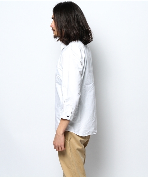 BEAMS（ビームス）の「○BEAMS / トリコロールパイピング 7分袖シャツ（シャツ/ブラウス・メンズ・ホワイト/ブルー・SMALL/LARGE/MEDIUM/X-LARGE）」の6枚目の写真
