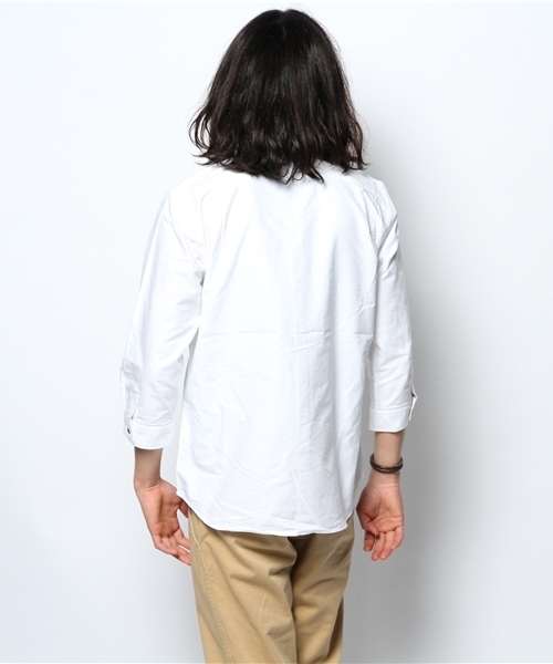 BEAMS（ビームス）の「○BEAMS / トリコロールパイピング 7分袖シャツ（シャツ/ブラウス・メンズ・ホワイト/ブルー・SMALL/LARGE/MEDIUM/X-LARGE）」の7枚目の写真