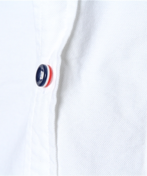 BEAMS（ビームス）の「○BEAMS / トリコロールパイピング 7分袖シャツ（シャツ/ブラウス・メンズ・ホワイト/ブルー・SMALL/LARGE/MEDIUM/X-LARGE）」の8枚目の写真