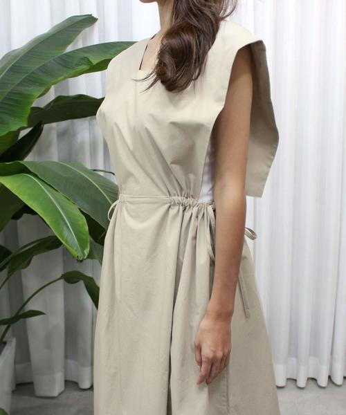 【新品】定価15,180円 サイドリボンワンピvivaprest by robe セール】サイドリボンワンピース（ワンピース）｜MODE ROBE