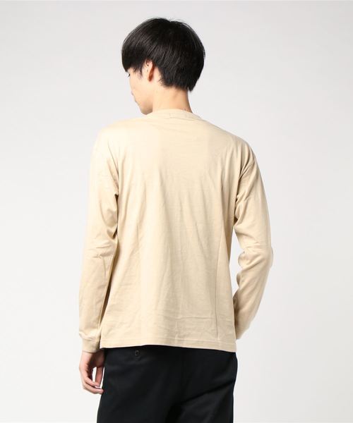 WEGO（ウィゴー）の「WEGO/シンプルロゴプリントロンT（Tシャツ/カットソー・メンズ・ホワイト/ブルー系その他/ベージュ/ホワイト系その他・SMALL/MEDIUM/LARGE）」の9枚目の写真