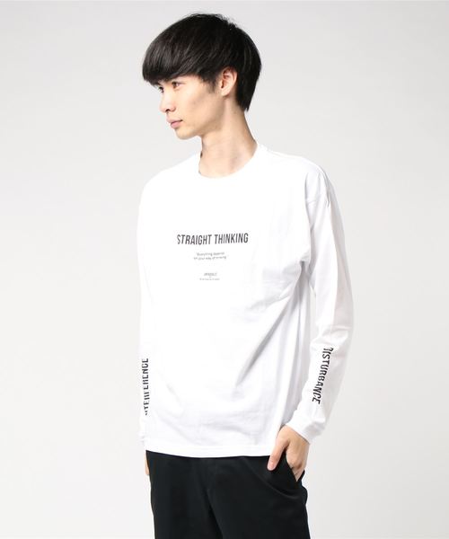 WEGO（ウィゴー）の「WEGO/シンプルロゴプリントロンT（Tシャツ/カットソー・メンズ・ホワイト/ブルー系その他/ベージュ/ホワイト系その他・SMALL/MEDIUM/LARGE）」の5枚目の写真