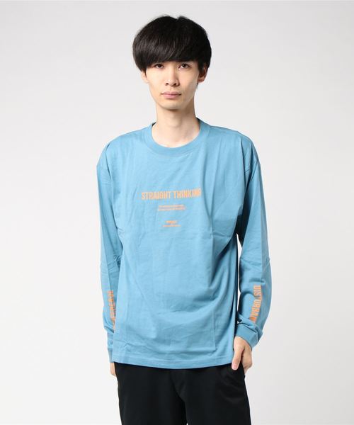 WEGO（ウィゴー）の「WEGO/シンプルロゴプリントロンT（Tシャツ/カットソー・メンズ・ホワイト/ブルー系その他/ベージュ/ホワイト系その他・SMALL/MEDIUM/LARGE）」の14枚目の写真