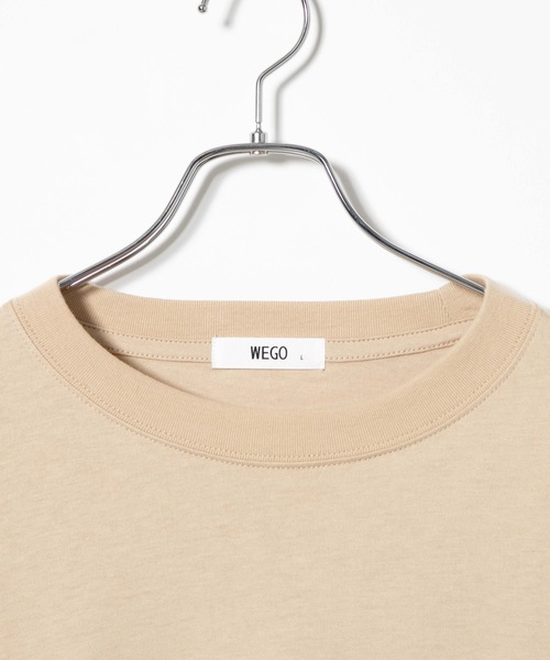 WEGO（ウィゴー）の「WEGO/シンプルロゴプリントロンT（Tシャツ/カットソー・メンズ・ホワイト/ブルー系その他/ベージュ/ホワイト系その他・SMALL/MEDIUM/LARGE）」の13枚目の写真
