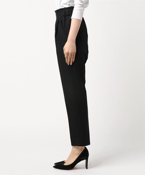 STYLEBLOCK（スタイルブロック）の「ツイルハイウエストテーパードパンツ（その他パンツ・レディース・ブラック/ネイビー/ブラウン/オフホワイト/カーキ/チャコール/ベージュ/マスタード・M/L/LL/3L）」の9枚目の写真
