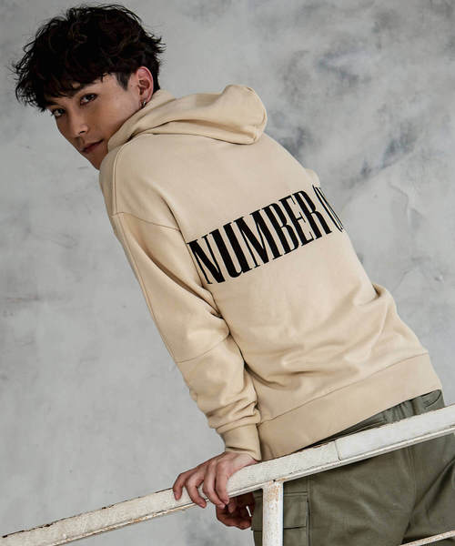 NUMBER (N)INE DENIM(ナンバーナインデニム)の「NUMBER (N)INE DENIM(ナンバーナインデニム)ドロップショルダーパーカー(パーカー・メンズ・ブラック/ベージュ/グレー・S/M/L/XL)」の1枚目の写真