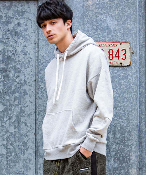 NUMBER (N)INE DENIM(ナンバーナインデニム)の「NUMBER (N)INE DENIM(ナンバーナインデニム)ドロップショルダーパーカー(パーカー・メンズ・ブラック/ベージュ/グレー・S/M/L/XL)」の9枚目の写真