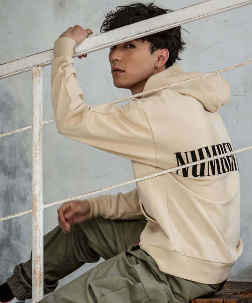 NUMBER (N)INE DENIM(ナンバーナインデニム)の「NUMBER (N)INE DENIM(ナンバーナインデニム)ドロップショルダーパーカー(パーカー・メンズ・ブラック/ベージュ/グレー・S/M/L/XL)」の11枚目の写真