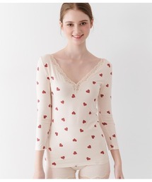 PEACH JOHN | 【乾燥する季節に嬉しい!薄手でもたつかずフィット。抗菌防臭・消臭加工した汗取りパッド付き】It’sモイスティ9分袖(インナーウェア/肌着)