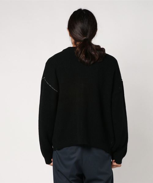 WEGO（ウィゴー）の「WEGO/カラーリンキングショートカーディガン（カーディガン/ボレロ・メンズ・ワイン/ブラック/キャメル・LARGE/MEDIUM）」の5枚目の写真