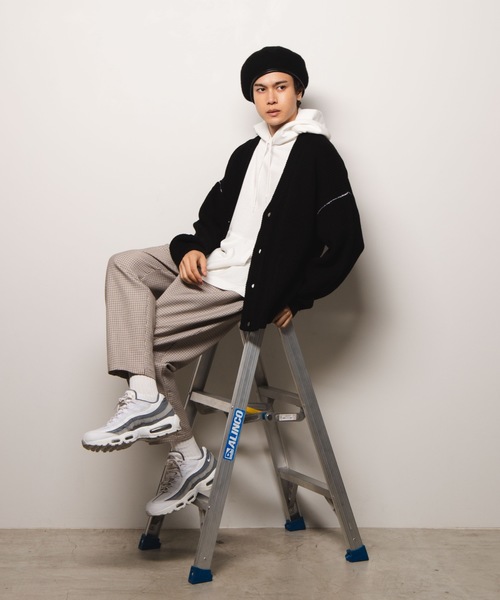 WEGO（ウィゴー）の「WEGO/カラーリンキングショートカーディガン（カーディガン/ボレロ・メンズ・ワイン/ブラック/キャメル・LARGE/MEDIUM）」の6枚目の写真