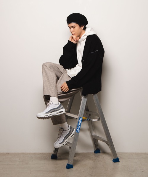 WEGO（ウィゴー）の「WEGO/カラーリンキングショートカーディガン（カーディガン/ボレロ・メンズ・ワイン/ブラック/キャメル・LARGE/MEDIUM）」の12枚目の写真