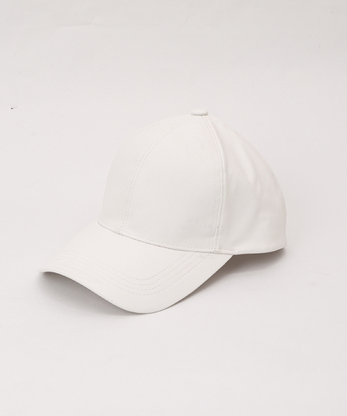 i(アイ)の「合皮キャップ(キャップ・レディース・ホワイト/ブラック・FREE)」の2枚目の写真