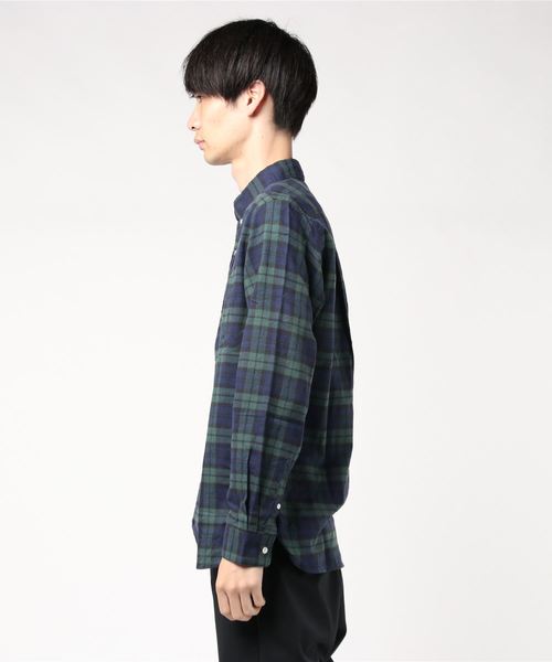 SONTAKU(ソンタク)の「【SONTAKU/ソンタク】柔らかタータンネルBDシャツ(シャツ/ブラウス・メンズ・ネイビー・MEDIUM/LARGE)」の3枚目の写真