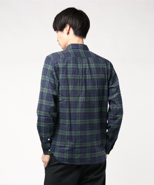 SONTAKU(ソンタク)の「【SONTAKU/ソンタク】柔らかタータンネルBDシャツ(シャツ/ブラウス・メンズ・ネイビー・MEDIUM/LARGE)」の2枚目の写真