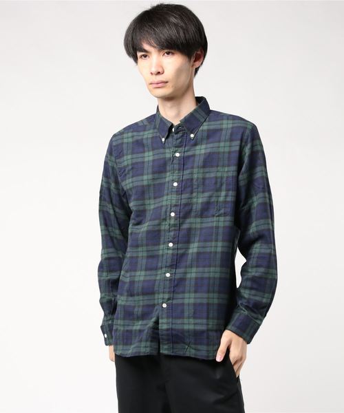 SONTAKU(ソンタク)の「【SONTAKU/ソンタク】柔らかタータンネルBDシャツ(シャツ/ブラウス・メンズ・ネイビー・MEDIUM/LARGE)」の8枚目の写真
