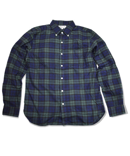 SONTAKU(ソンタク)の「【SONTAKU/ソンタク】柔らかタータンネルBDシャツ(シャツ/ブラウス・メンズ・ネイビー・MEDIUM/LARGE)」の4枚目の写真