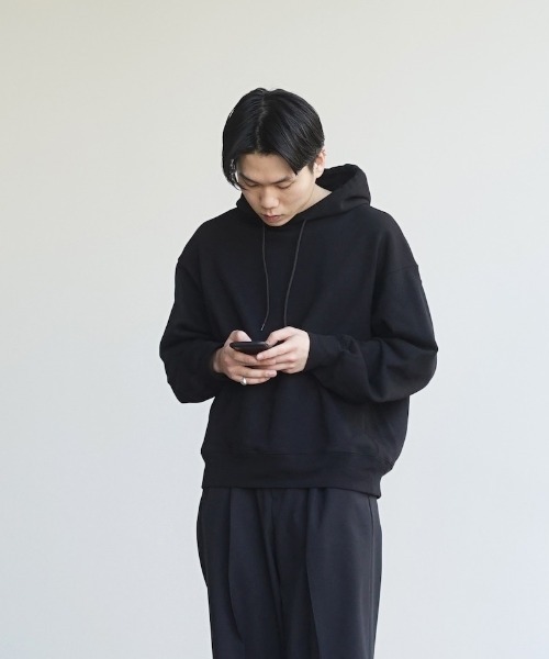 order（オーダー）の「order loose sweat parka（スウェット・メンズ・ブラック/ヘザーグレー・S/M/L）」の2枚目の写真