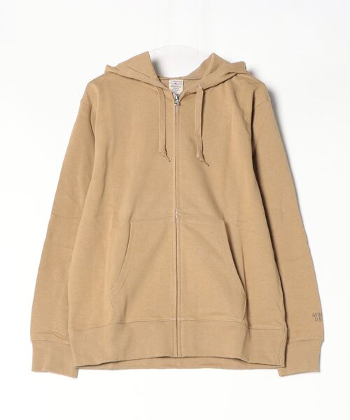 AVIREX（アヴィレックス）の「デイリー ジップパーカー/ DAILY ZIP PARKA（パーカー・レディース・オフホワイト/ライトグレー/カーキ/ブラック/ライトブルーグレー/ネイビー・LARGE/MEDIUM/X-LARGE/XX-LARGE）」の5枚目の写真