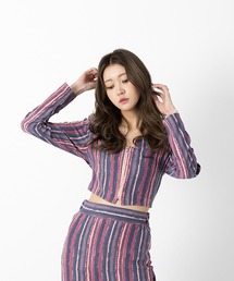 『BLUE PIE/ブルー パイ』Square Neck Crop BLOUSE/スクエアネッククロップブラウス