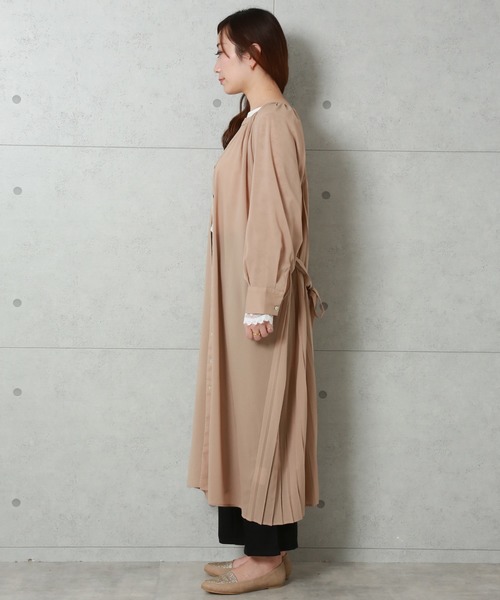 libelle more（リベル モア）の「シアーバックプリーツガウンワンピース（ワンピース・レディース・ベージュ/モカ/ブラック・FREE）」の9枚目の写真